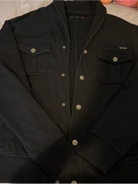 G by Guess Black Snap-Front Bomber Jacket